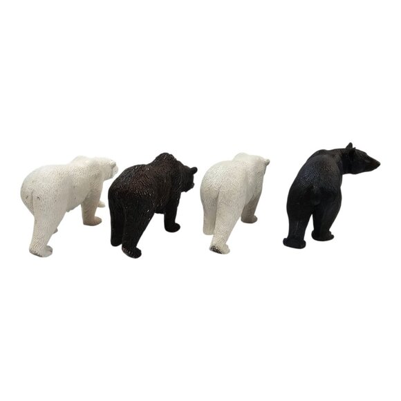 Mojo Polar Bear Woodland Grizzly Black Bear Figures Hand Painted Realistic Toys - Picture 9 of 12